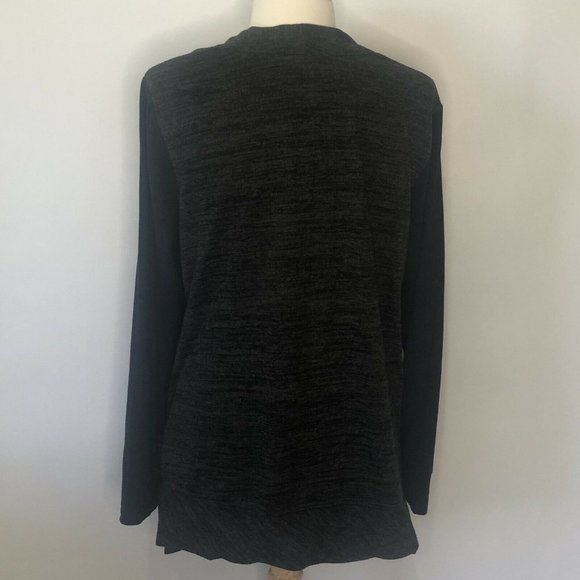 LOGO Lori Goldstein sweater zipper front Cardigan - Picture 3 of 8